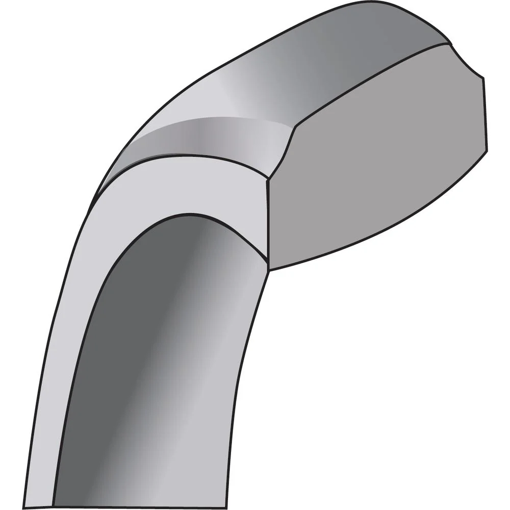 10K White Gold 6mm Beveled Edge Comfort Fit Wedding Band - Size 10 by Luciano & Cie - Image 6