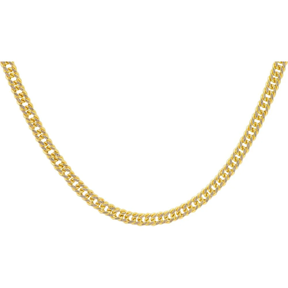 10K Yellow and White Gold Cable Link Chain - 18" - 5.00 Gram Total Weight