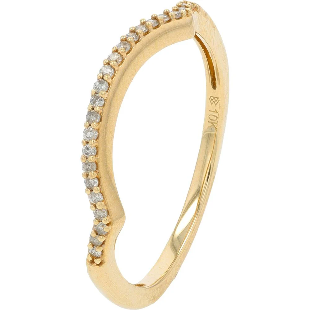 10K Yellow Gold 0.62 Carat Total Weight Diamond Bridal Set with Halo and Milgrain Detailing - Image 3