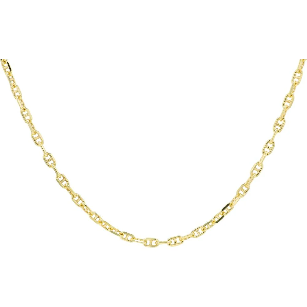 10K Yellow Gold 18 - Inch Mariners Chain Necklace - 4.65g Total Weight
