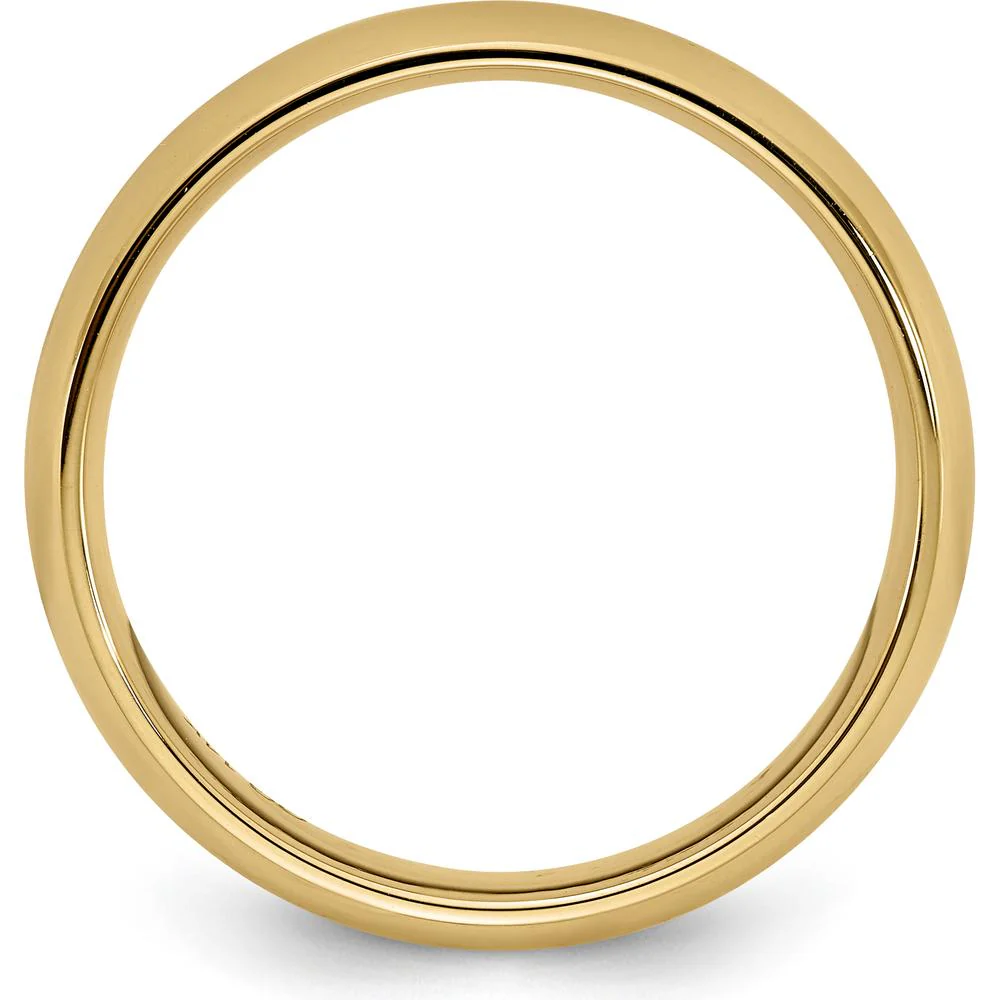 10K Yellow Gold 3mm Comfort Fit Wedding Band - Size 4 by Luciano & Cie - Image 2