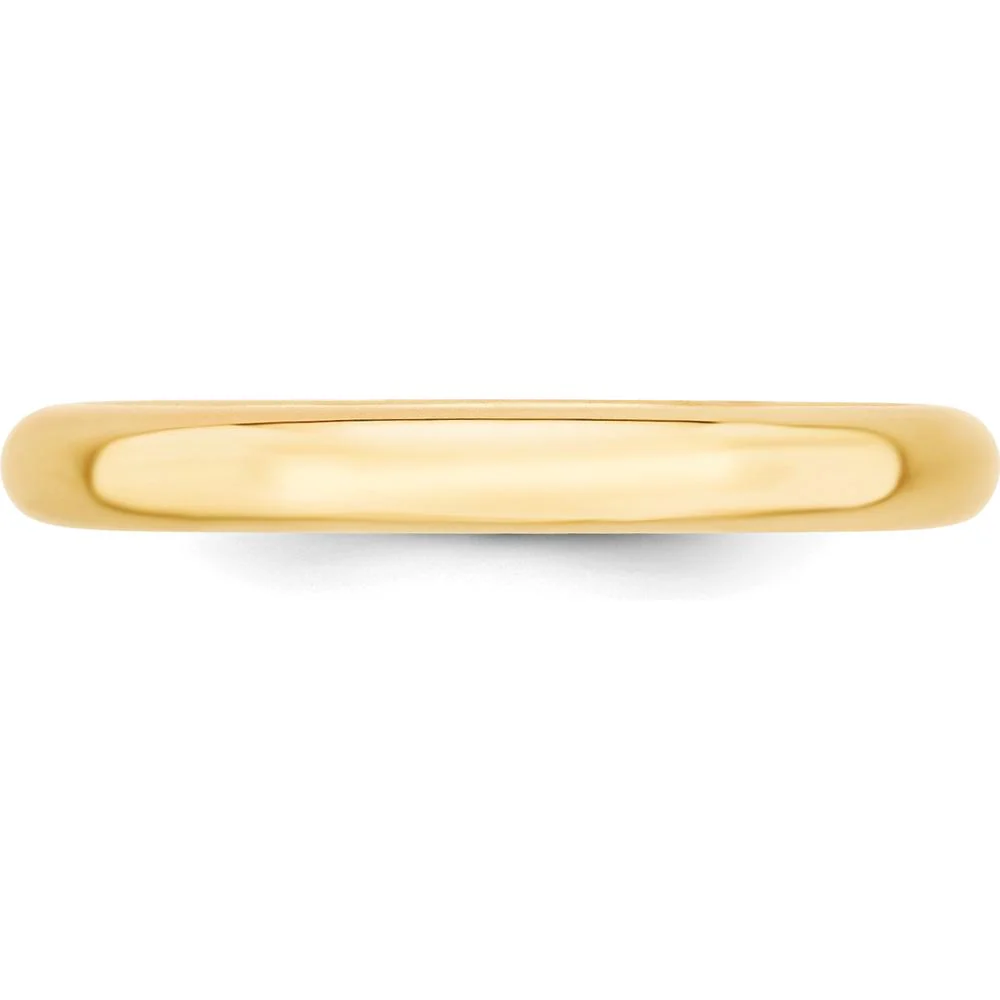 10K Yellow Gold 3mm Comfort Fit Wedding Band - Size 4 by Luciano & Cie - Image 4