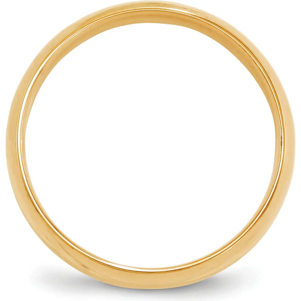 10K Yellow Gold 6mm Lightweight Comfort Fit Wedding Band Size 9 by Luciano & Cie - Image 2