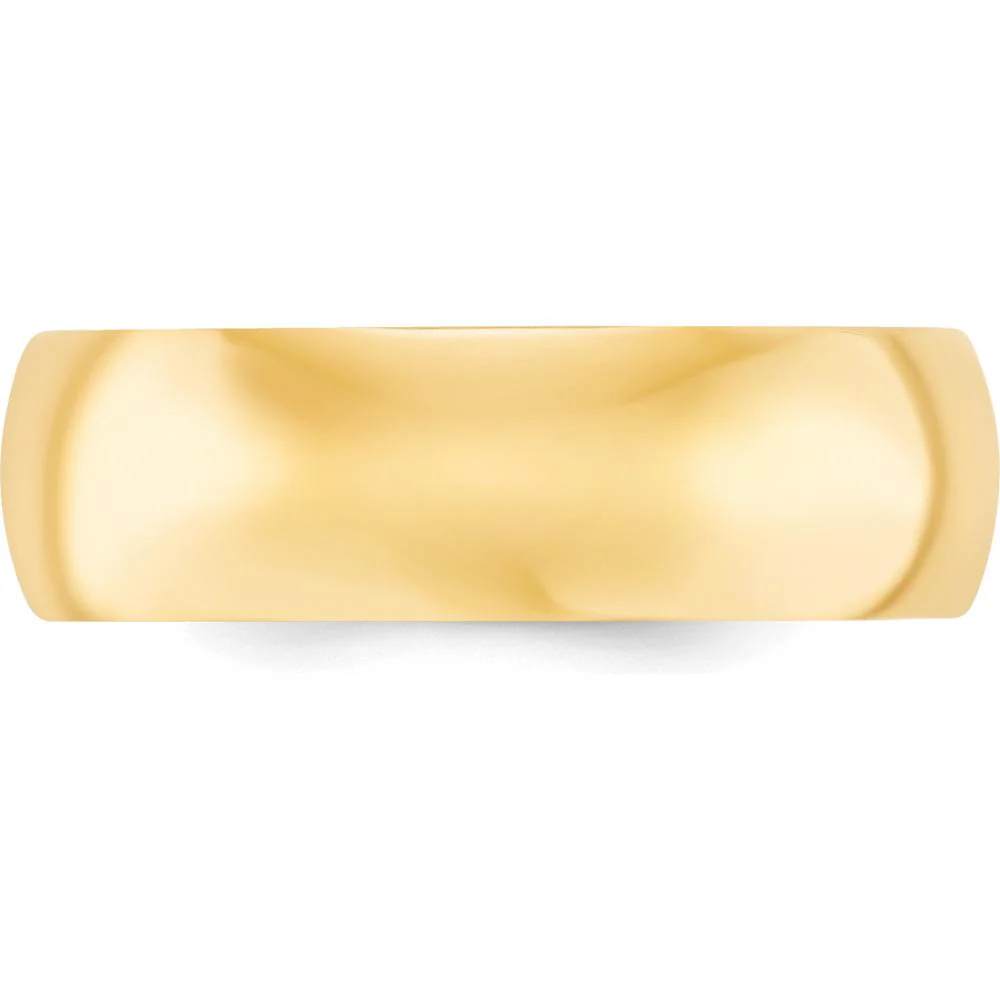 10K Yellow Gold 7mm Comfort Fit Wedding Band Size 13 by Luciano & Cie - Image 2
