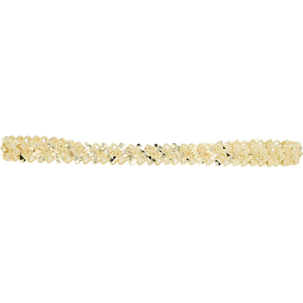 10K Yellow Gold Cable Link Bracelet - 8" 8.20g