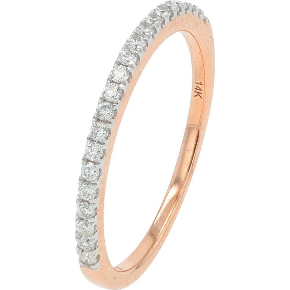 14K Rose Gold 1.50 Carat Lab Grown Diamond Bridal Set with Halo and Milgrain Detailing - Image 3