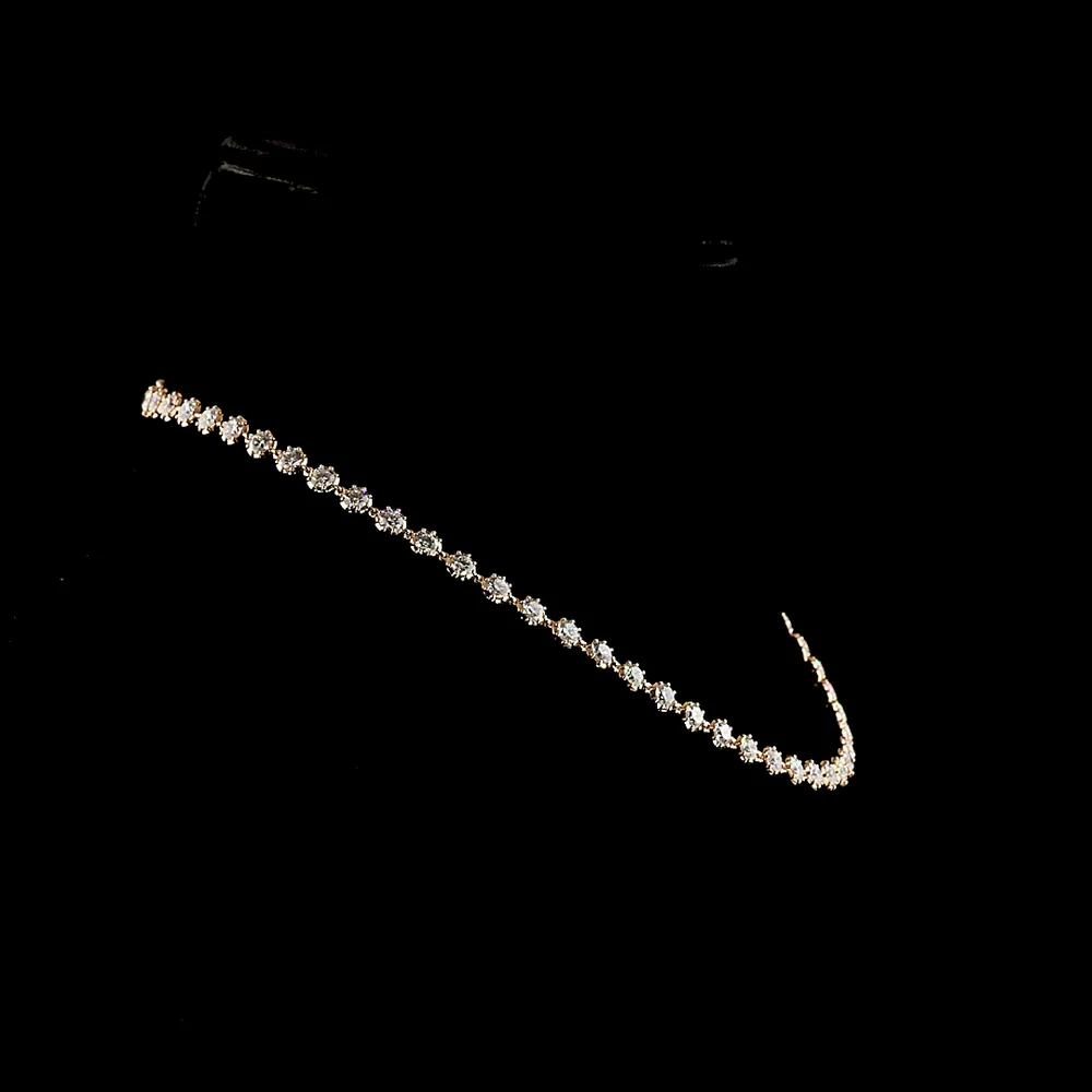 14K Rose Gold Station Necklace with 55 Round Bezel-Prong Set Lab Diamonds - 8.24 Carat Total Weight, E-F Color VS Clarity - Covaloro Fine Jewelry - Image 2
