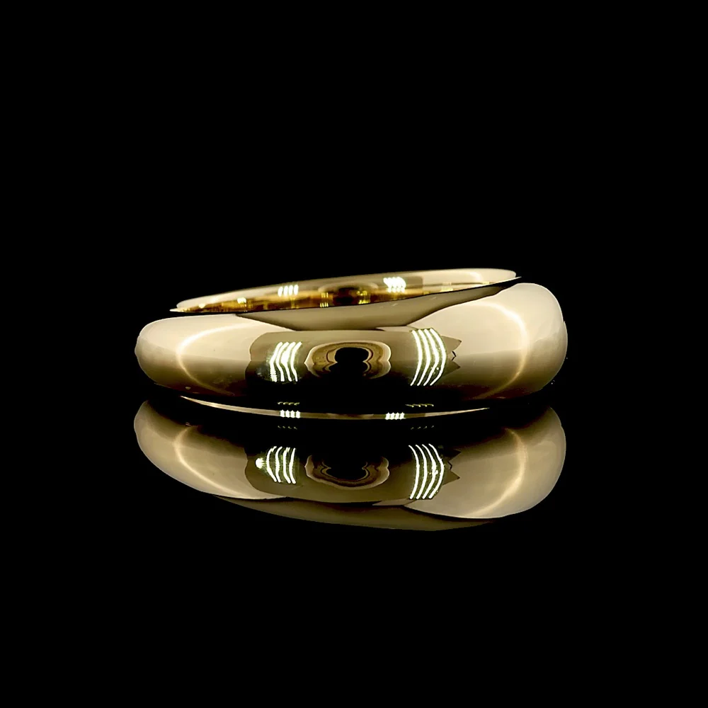 14K Two Tone Half Eternity Band with 47 Round Brilliant Cut Lab Diamonds - 1.14 Carat Total Diamond Weight, E-F Color with VS1 Clarity - Covaloro Fine Jewelry - Image 3