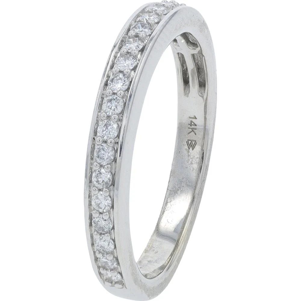 14K White Gold 1.25 Carat Diamond Bridal Set with Halo Design - 1.25 Carat Total Diamond Weight - Image 3