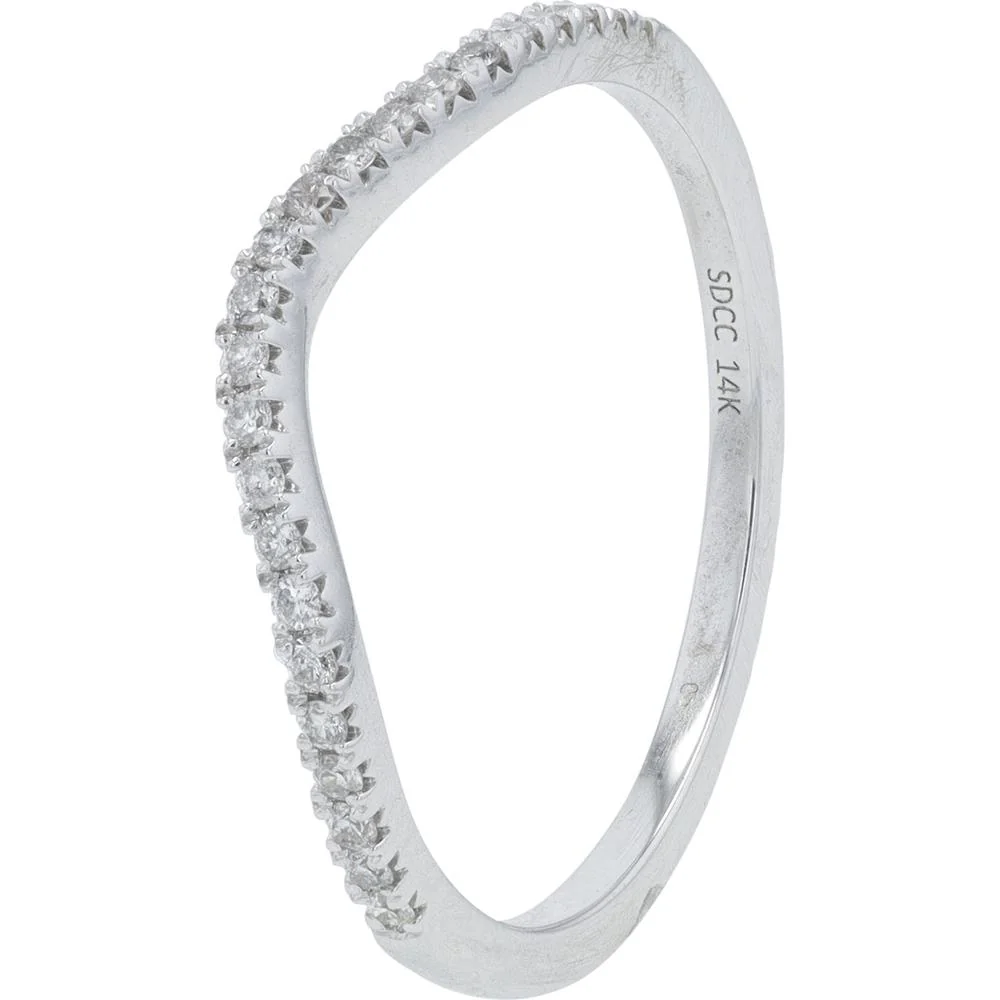 14K White Gold 1 Carat Total Weight Diamond Bridal Ring with Halo and Pavé Split Shank - Image 3
