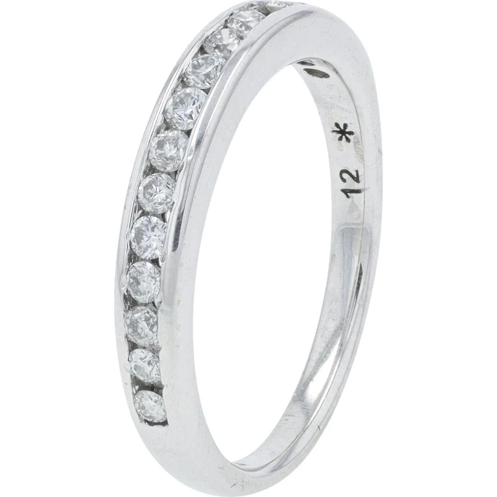 14K White Gold 1 Carat Total Weight Diamond Bridal Set with Milgrain and Prong Set Diamonds - Image 3