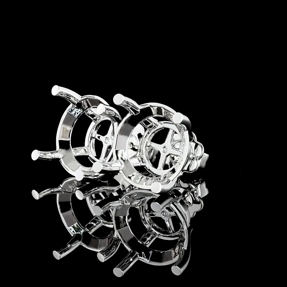 14K White Gold 18.06 Carat Round Brilliant Lab Diamond Stud Earrings - E-F Color VS1 Clarity with GIA Certification - Covaloro Fine Jewelry - Image 2