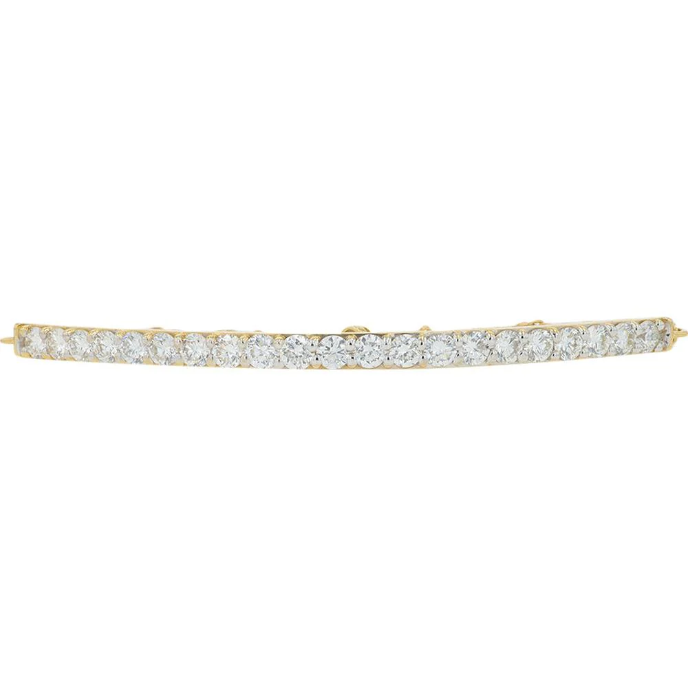 14K White Gold 2.25 Carat Lab Grown Diamond Tennis Bracelet - Prong Set Round Diamonds