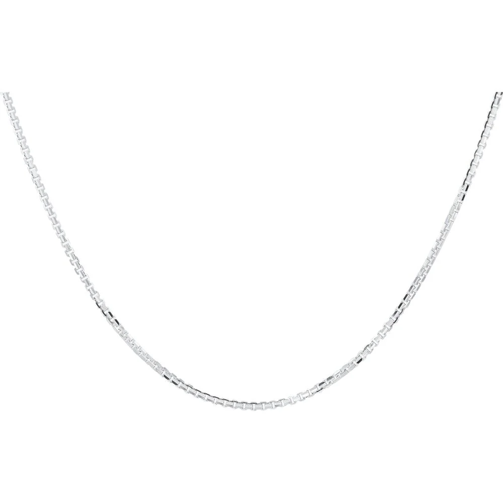 14K White Gold 24 - Inch Cable Link Necklace - 4.5g Subtle and Elegant