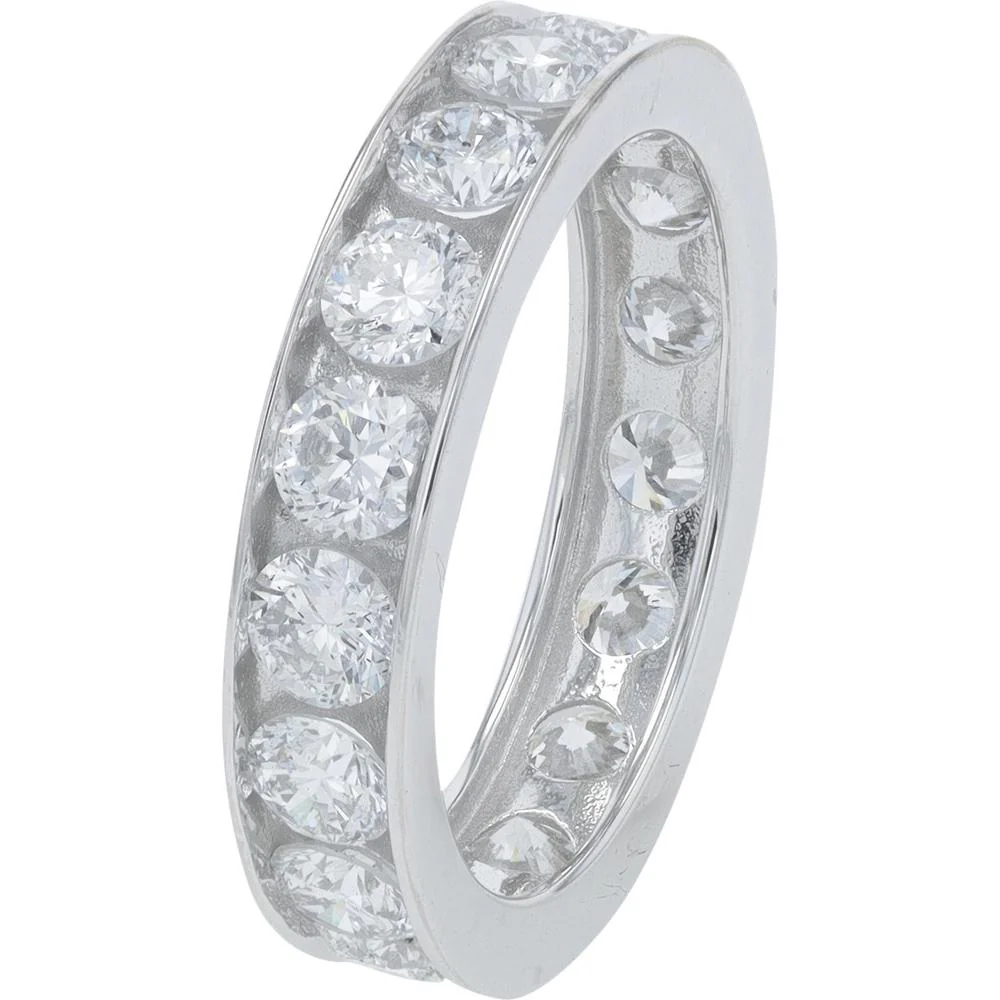 14K White Gold 3.25 Carat Lab Grown Diamond Eternity Band