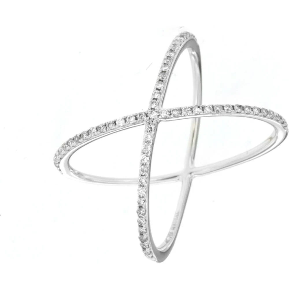 14K White Gold Diamond Band Ring - 0.25 Carats Total Diamond Weight - Royal Jewelry