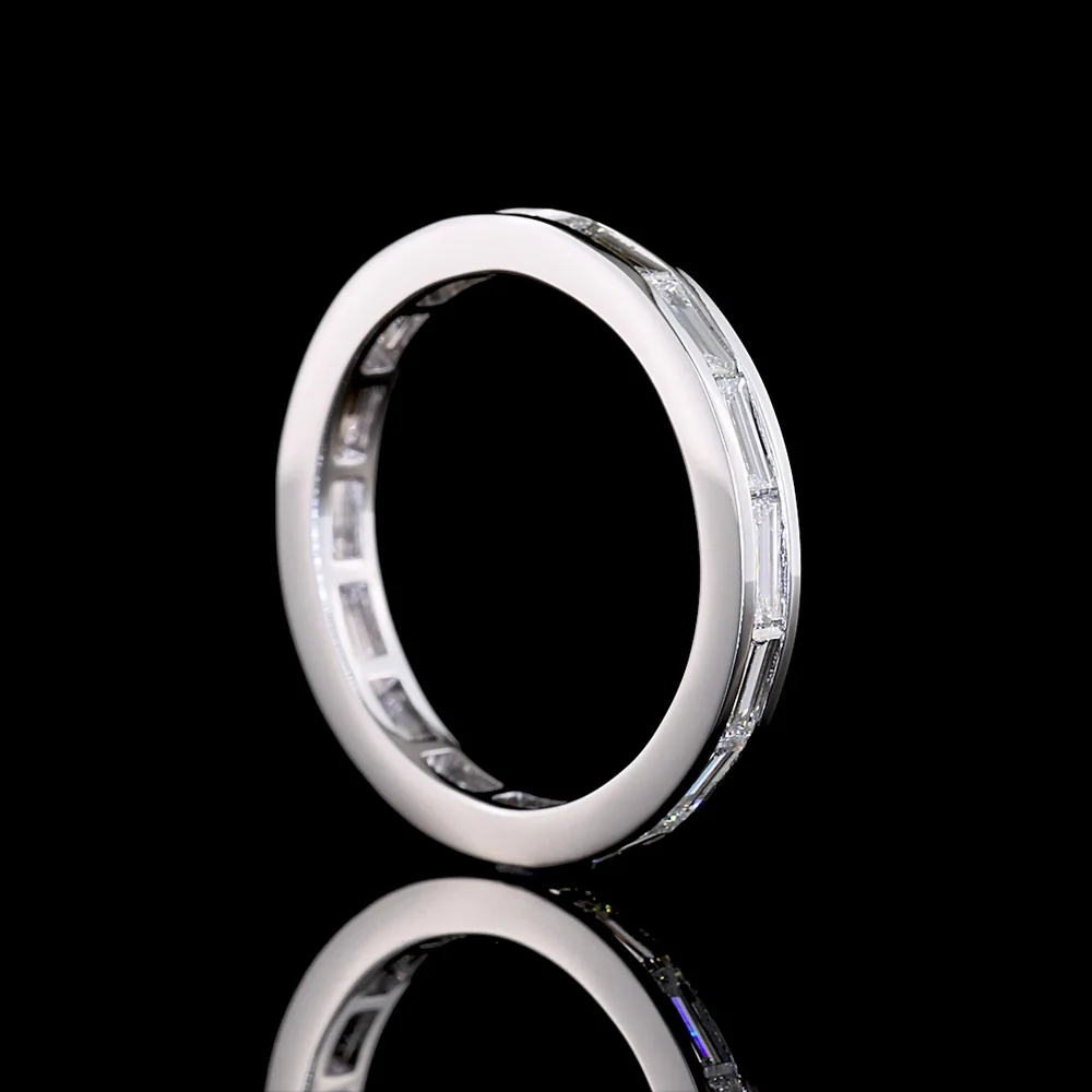 14K White Gold East-West Baguette Diamond Eternity Band with Channel Setting - 1.23 Carats Total Diamond Weight - Covaloro Fine Jewelry - Image 3