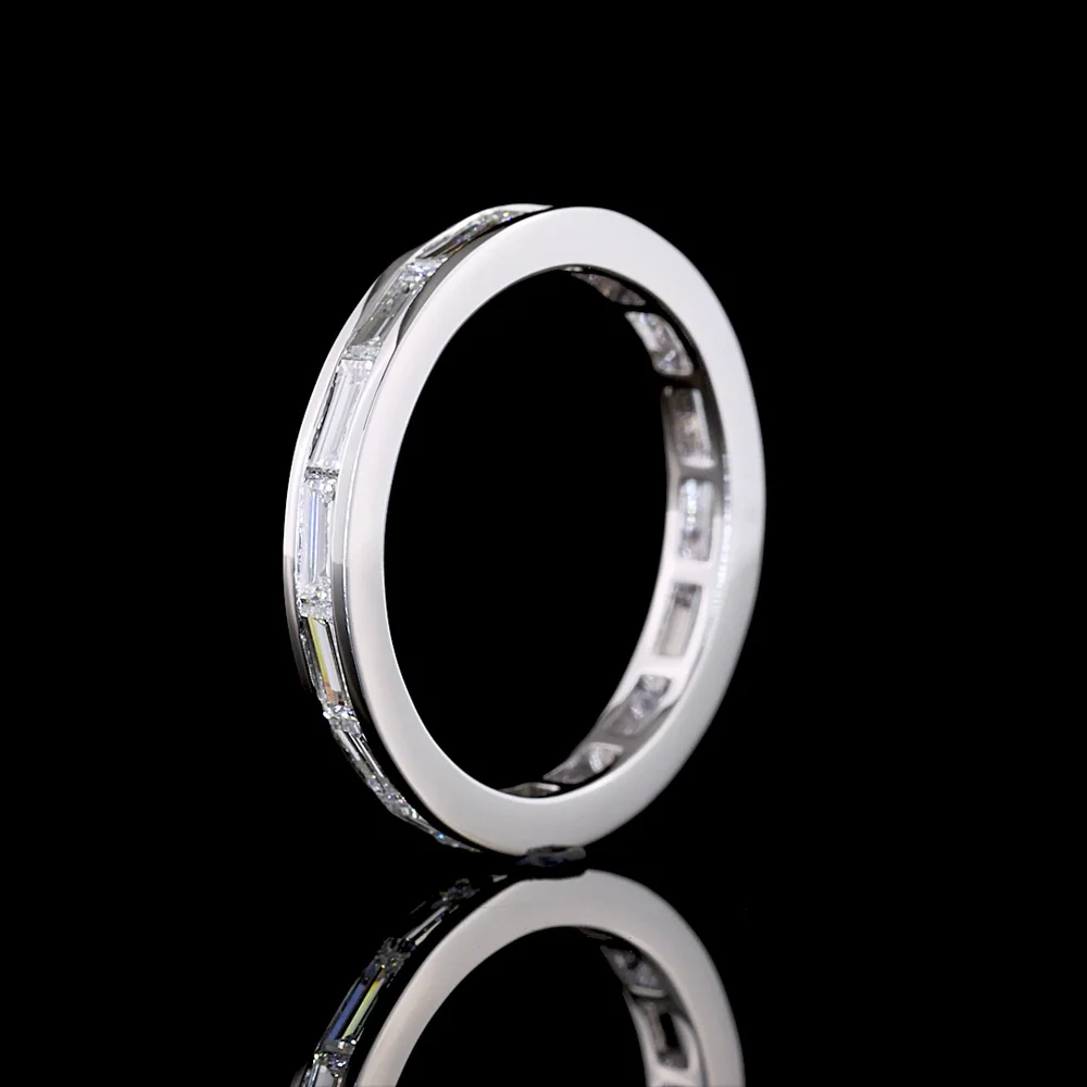 14K White Gold East-West Baguette Diamond Eternity Band with Channel Setting - 1.23 Carats Total Diamond Weight - Covaloro Fine Jewelry - Image 4