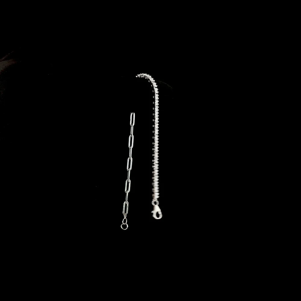 14K White Gold Fancy Link Bracelet with North-South Prong Set Baguette Lab Diamonds - 1.40 Carats Total Diamond Weight - Covaloro Fine Jewelry - Image 3