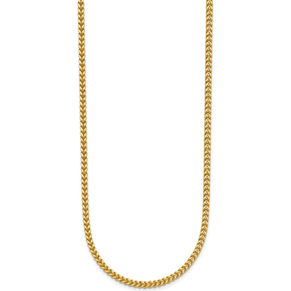 14K Yellow Gold 16" 2mm Franco Chain with Lobster Clasp by Oro Pregiato - Image 2