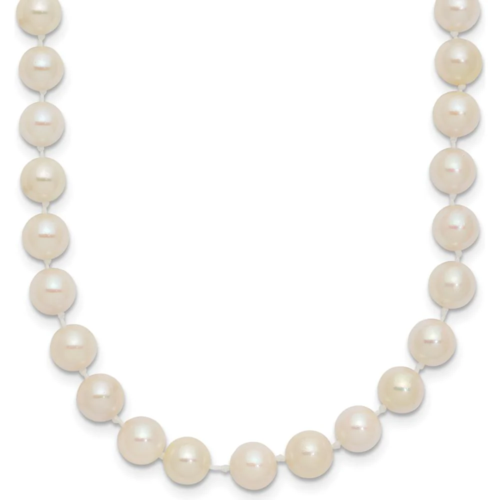 14K Yellow Gold 16" Necklace with 5-6mm Round Akoya Cultured Pearls by Monteluci Fine Jewelry