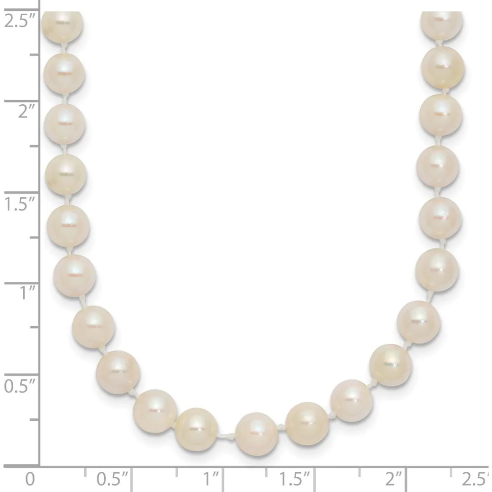 14K Yellow Gold 16" Necklace with 5-6mm Round Akoya Cultured Pearls by Monteluci Fine Jewelry - Image 5