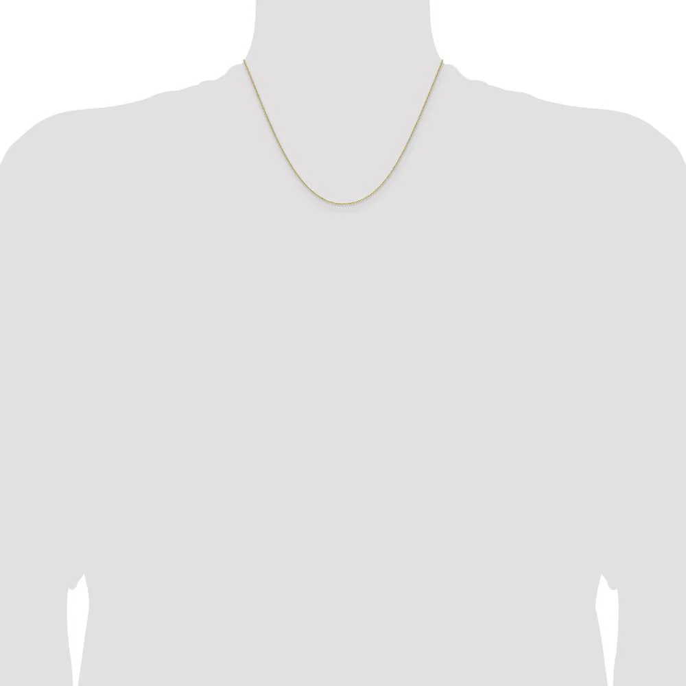 14K Yellow Gold 18" Diamond-Cut Forzantine Cable Chain - 1.0mm Width by Oro Pregiato - Image 4
