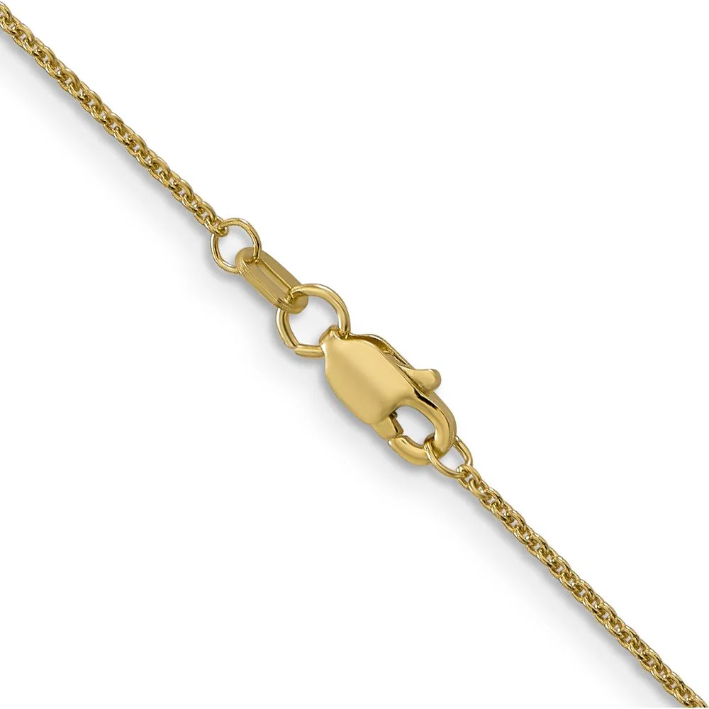 14K Yellow Gold 18" Open Link Cable Chain Necklace - Polished Finish with Lobster Clasp by Official Gold Marks - Image 3