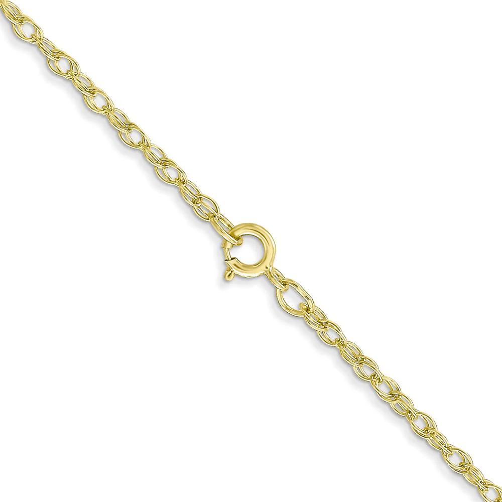 14K Yellow Gold 20" Cable Rope Chain with Spring Ring Clasp - 1.35mm Width by Oro Pregiato - Image 3
