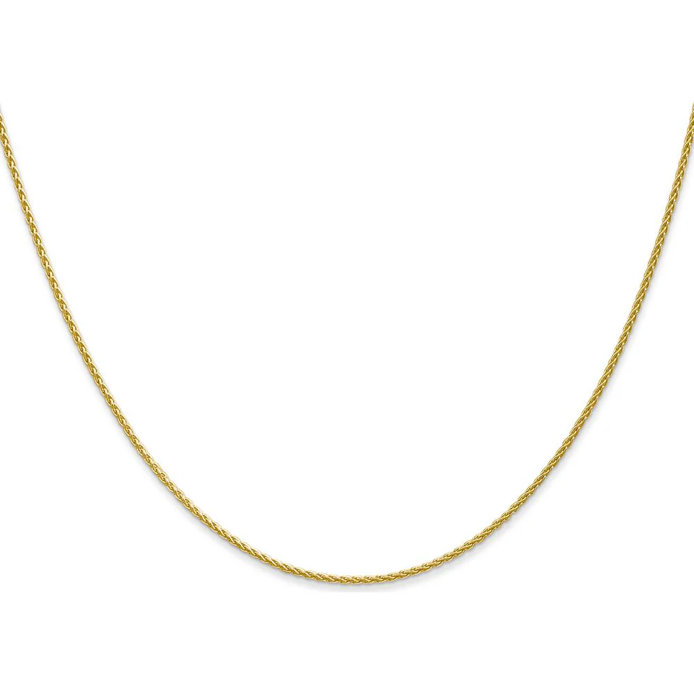 14K Yellow Gold 20" Parisian Wheat Chain with Lobster Clasp by Oro Pregiato - Image 2