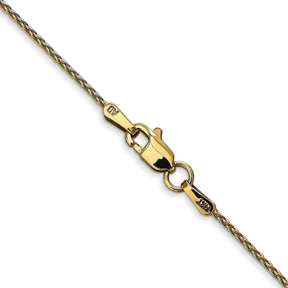 14K Yellow Gold 20" Parisian Wheat Chain with Lobster Clasp by Oro Pregiato - Image 3