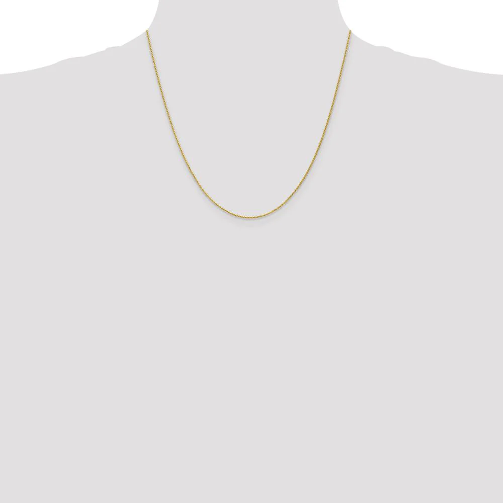 14K Yellow Gold 20" Parisian Wheat Chain with Lobster Clasp by Oro Pregiato - Image 4