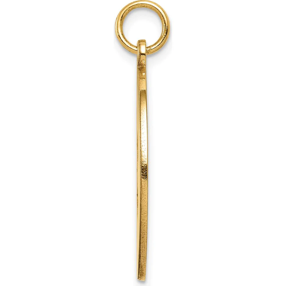 14K Yellow Gold 22mm Medical Alert Pendant with Polished Finish by Oro Pregiato - Image 2