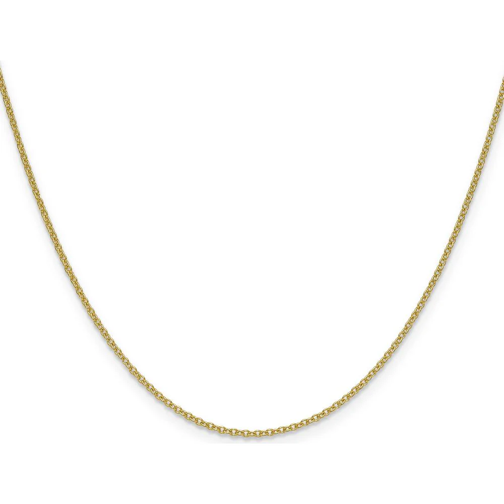 14K Yellow Gold 24" 1.5mm Cable Chain Necklace with Lobster Clasp by Oro Pregiato - Image 2