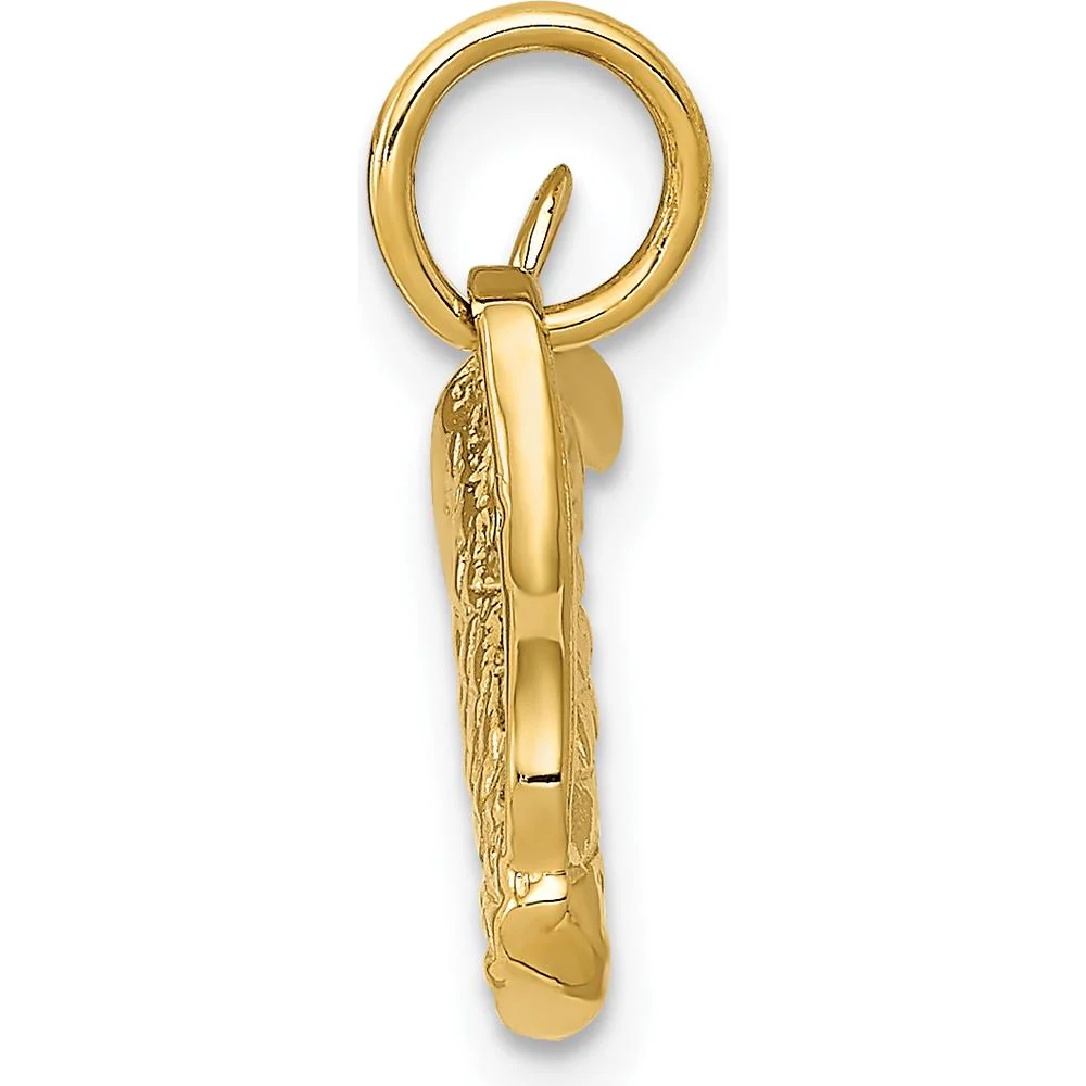 14K Yellow Gold 3D Golf Bag Pendant Charm for Men by Oro Pregiato - Image 2