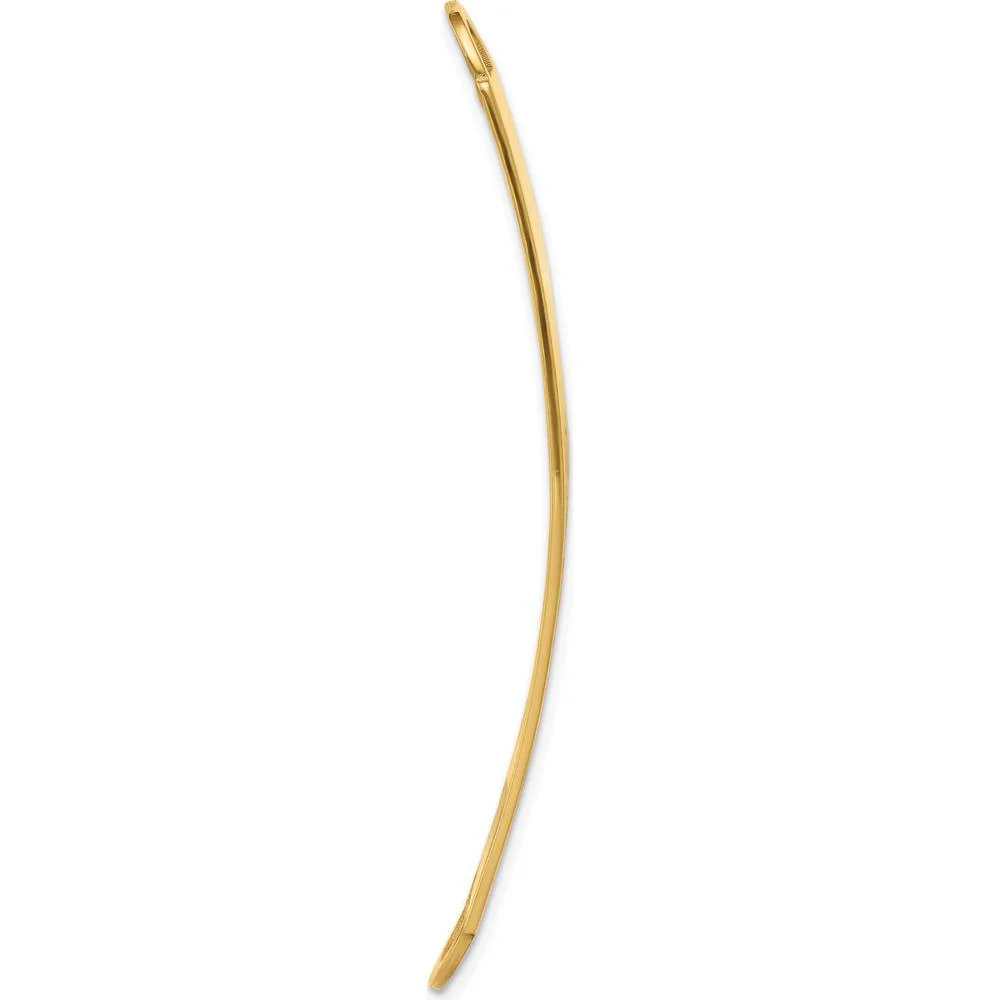14K Yellow Gold 60.5mm Red Enameled Medical ID Plate Charm by Oro Pregiato - Image 4