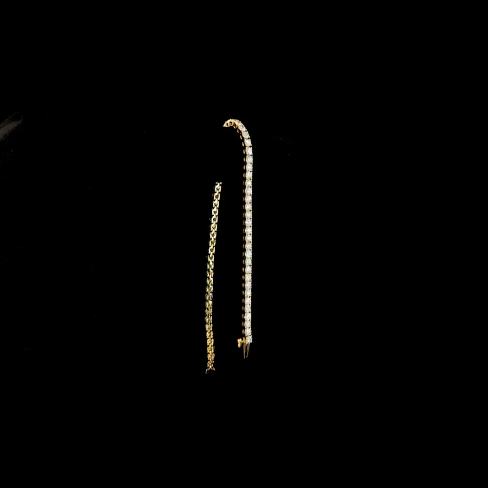 14K Yellow Gold 7-Inch Tennis Bracelet with 65 Round Brilliant Cut Lab Diamonds - 4.00 Carats Total Diamond Weight - Covaloro Fine Jewelry - Image 3
