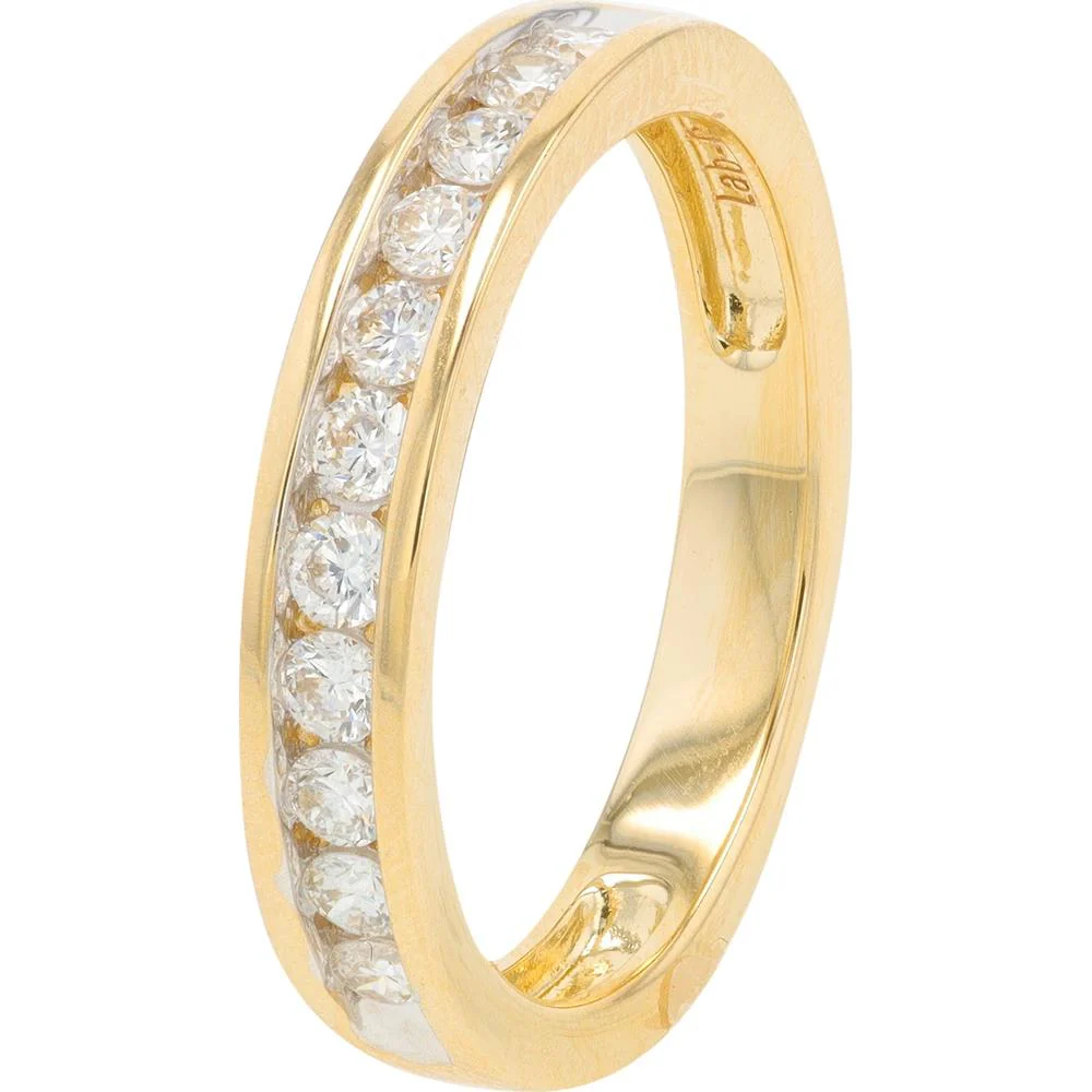 14K Yellow Gold Bridal Set with 1.50 Carat Cushion Lab Grown Diamond Center and Diamond Halo - 0.25 Carat Additional Diamonds - Image 3