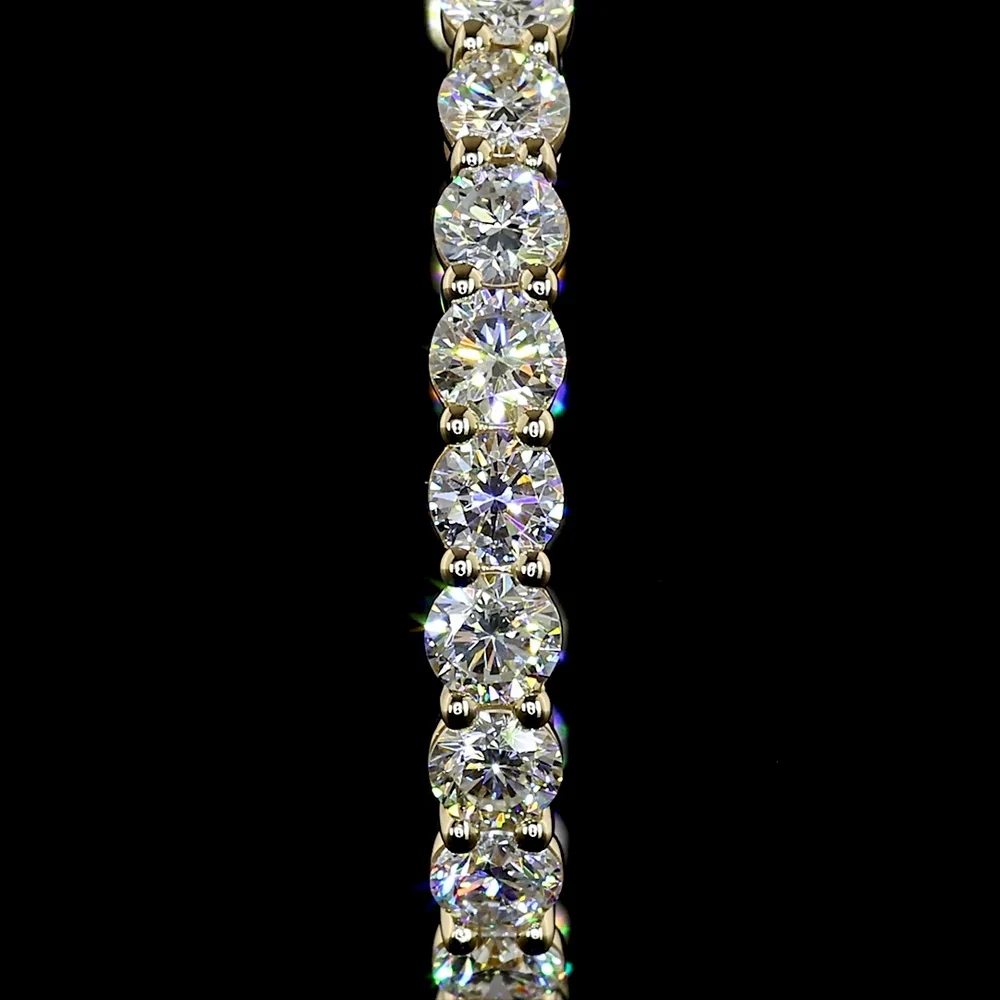 14K Yellow Gold Diamond Huggie Earrings with 42 Brilliant Cut Lab Grown E-F VS Diamonds - 2.12 Carat Total Weight - Covaloro Fine Jewelry - Image 3