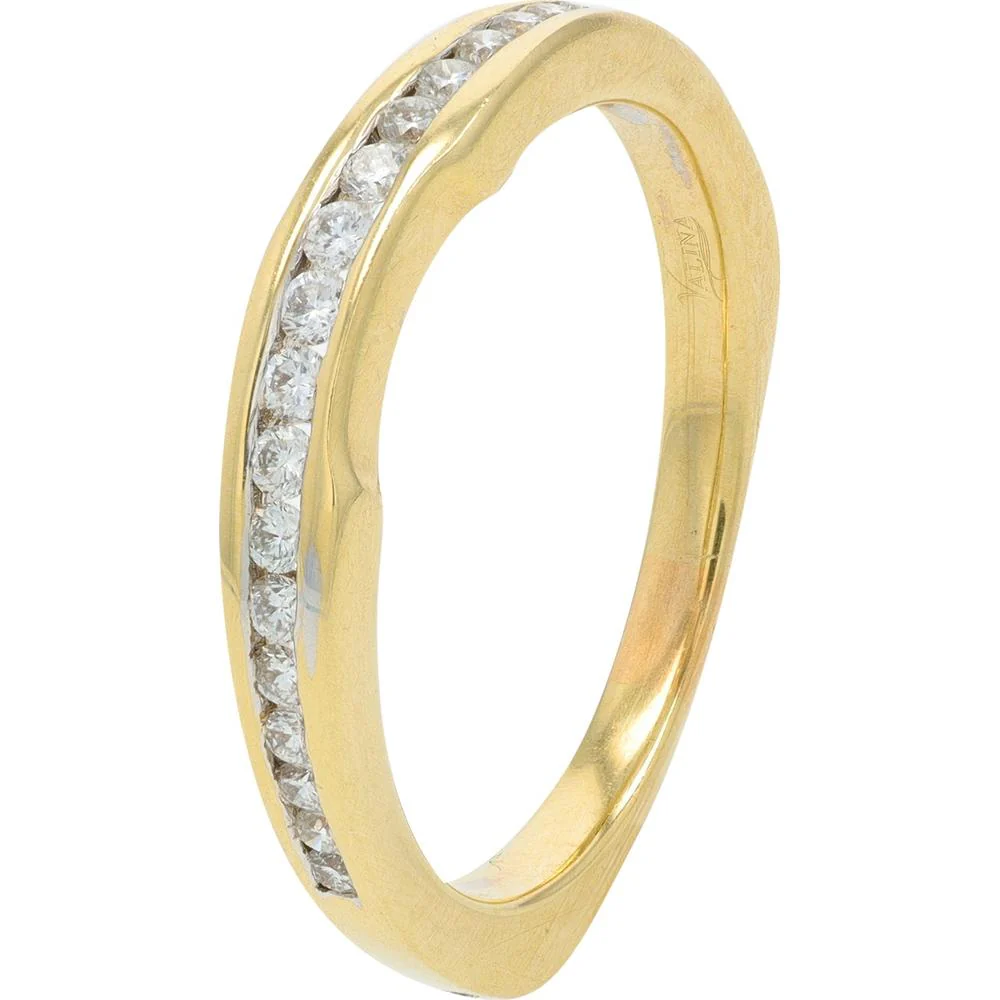14K Yellow Gold Diamond Semi-Mount Bridal Set with .67 Carats of Diamonds - Image 3