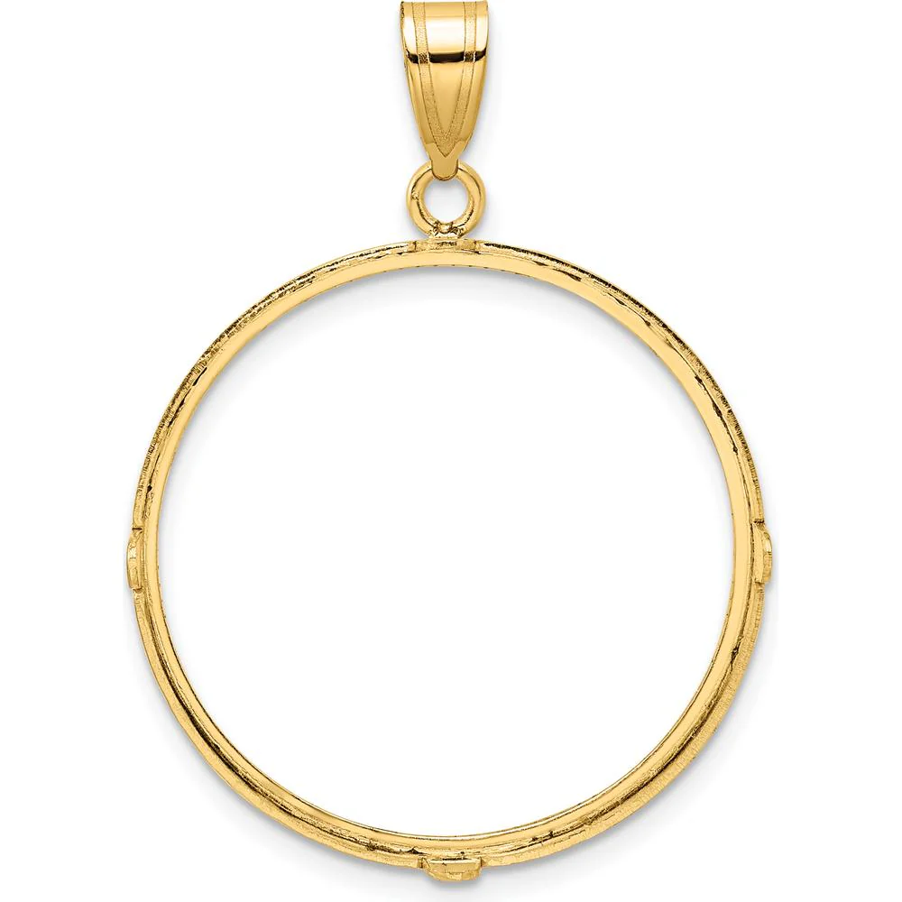 14K Yellow Gold Distinguished Coin Pendant with Diamond-Cut Bezel by Numis Coin Jewelry - Image 3