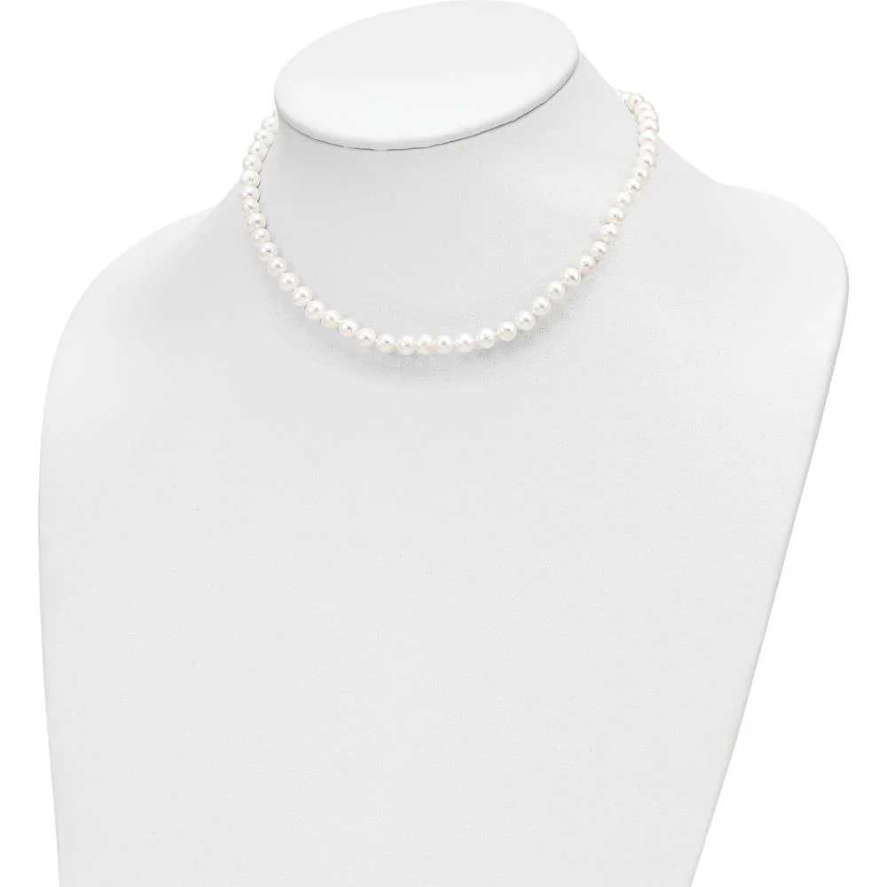 14K Yellow Gold Freshwater Cultured Pearl Set - Necklace, Bracelet & Earrings by Oro Pregiato - Image 5