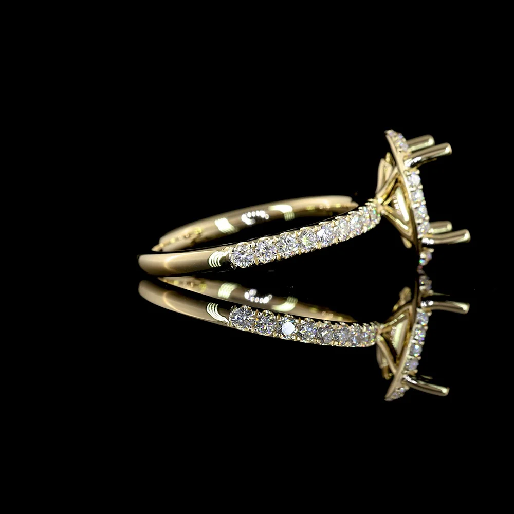 14K Yellow Gold Hidden Halo Oval Cut Lab Diamond Ring with Approximately 2.09 Carat Center and 2.61 Total Carat Weight - GIA Certified D VS1 - Covaloro Fine Jewelry - Image 3
