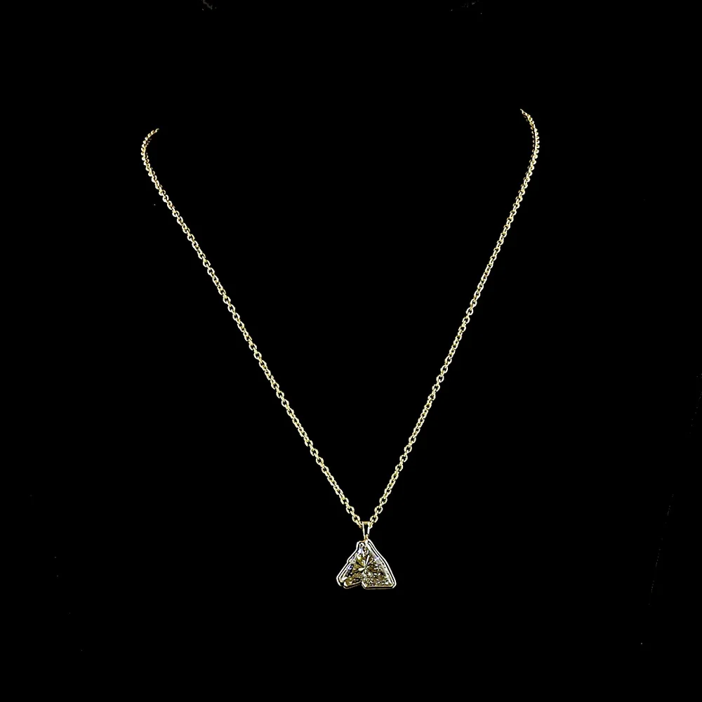 14K Yellow Gold Horse Shape Solitaire Pendant with Bezel Set 6.08 Carat Lab Grown Diamond - E-F Color VS1 Clarity - Covaloro Fine Jewelry - Image 4