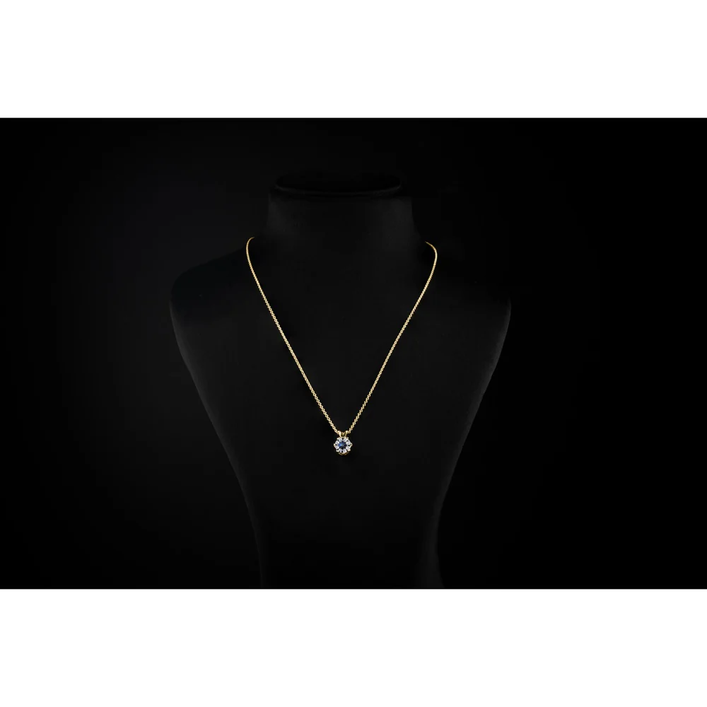 14K Yellow Gold Old European Cut Solitaire Pendant with 1.54 Carat Lab Grown Diamond, D VVS2 Clarity - Covaloro Fine Jewelry