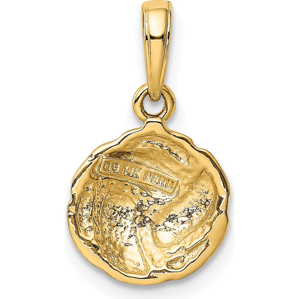 14K Yellow Gold Polished Volleyball Charm - Solid Domed Design by Oro Pregiato - Image 3
