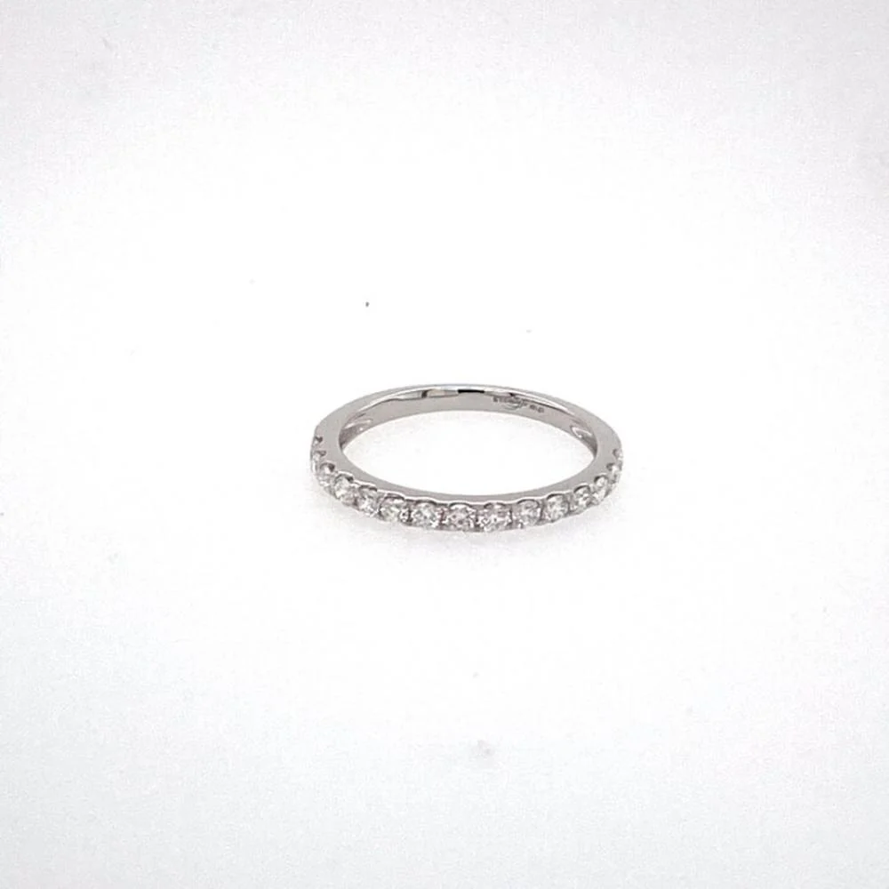 18K White Gold Diamond Band Ring by Afarin