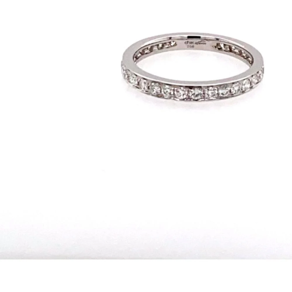 18K White Gold Diamond Band Ring by Afarin