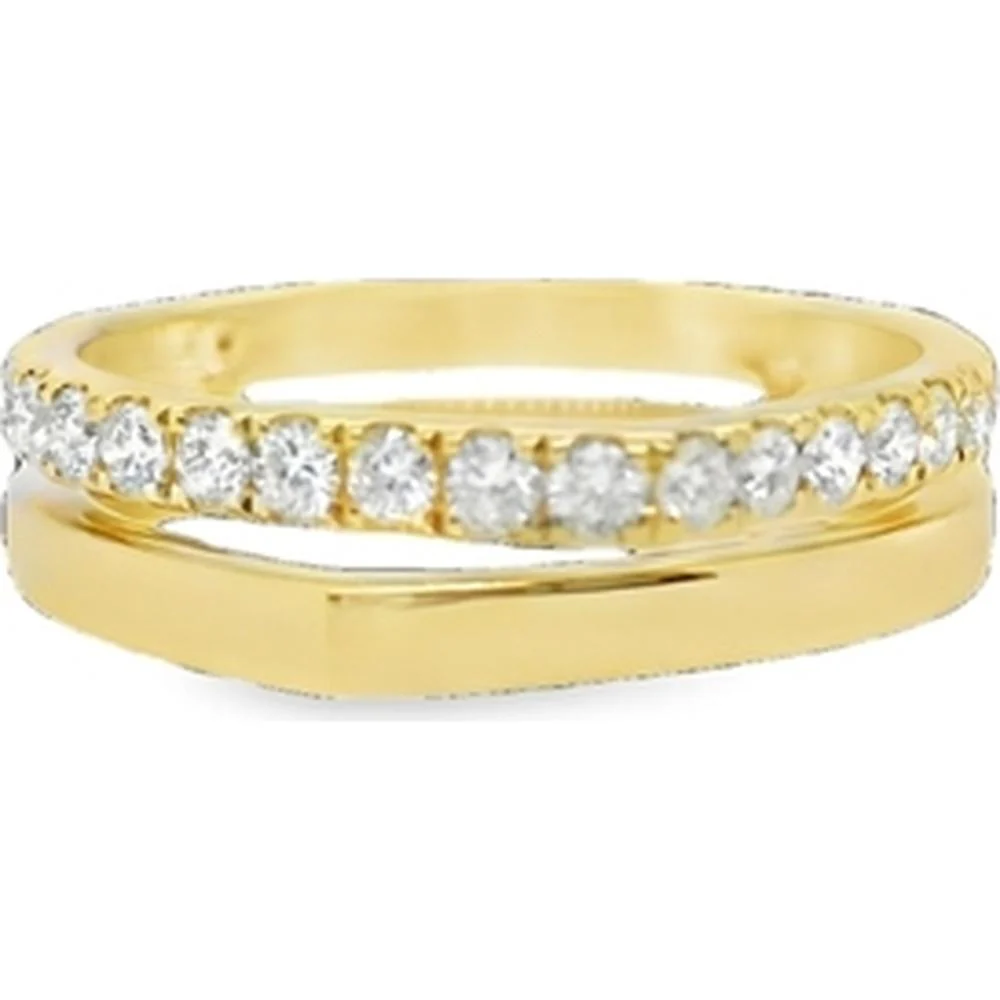 18K Yellow Gold Diamond Band Ring by Afarin