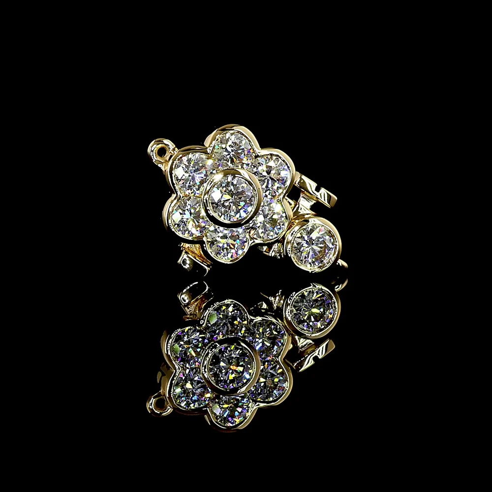 18K Yellow Gold Tennis Bracelet with Bezel Set Round Lab Diamonds - 0.66 Carat Total Diamond Weight - Covaloro Fine Jewelry